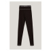 Legíny Karl Lagerfeld Jeans Klj Contrast Legging Black