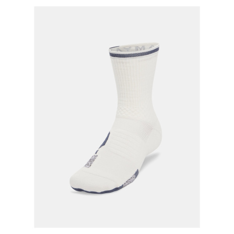 Ponožky Under Armour Ad Playmaker 1Pk Mid Uni White 47 +