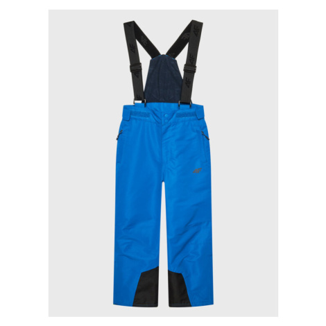 4F Lyžiarske nohavice HJZ22-JSPMN001 Modrá Regular Fit