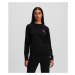 Mikina Karl Lagerfeld Ikonik 2.0 Jelly Sweatshirt Black