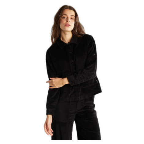 Dedicated Shirt Lima Corduroy Black Dámske - Košeľa Dedicated - Čierna - 19063-L - Size: