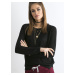 Lady's black knitted sweater