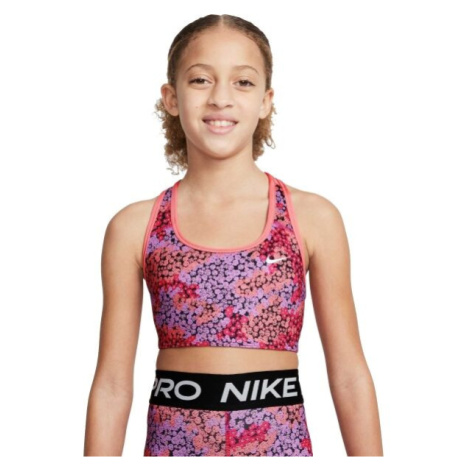 Nike G NK DF SWOOSH AOP REV BRA Dievčenská športová podprsenka, ružová, veľkosť