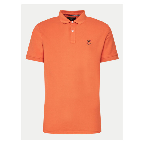 INDICODE Polokošeľa Wadim 40-913 Oranžová Slim Fit