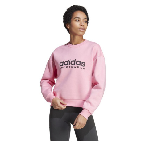 Dámska mikina na fitnes ružová Adidas