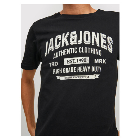 Jack&Jones Tričko Jeans 12210949 Čierna Regular Fit Jack & Jones