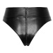 Čierne sexi brazílske nohavičky s vysokým pásom F276