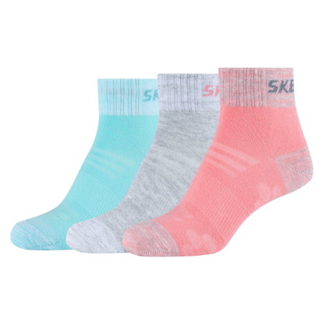 Skechers  3PPK Wm Mesh Ventilation Quarter Socks  Ponožky Viacfarebná
