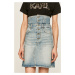 Guess Jeans - Rifľová sukňa