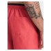 Ombre Men's two-tone ribbed swim shorts - coral