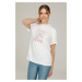 KINETIX SN784 LINA SLOGAN T-SHIRT WHITE Woman Sleeve T-Sh