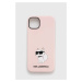 Puzdro na mobil Karl Lagerfeld iPhone 14 Plus 6,7" ružová farba