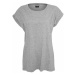 Dámske tričko Urban Classics Ladies Extended Shoulder Tee grey