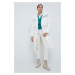 Páperová bunda Calvin Klein dámska, biela farba, zimná, oversize