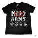 Tričko metal HYBRIS Kiss Army Čierna
