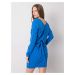 Modré dámske šaty s viazaním RV-SK-6037.18X-blue