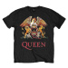 Queen Tričko Classic Crest Unisex Black