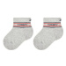Tommy Hilfiger Súprava 3 párov detských členkových ponožiek 701222674 Sivá