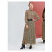 Koton Maxi šifónová sukňa s leopardím vzorom a volánikmi, s podšívkou.