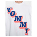 Tommy Jeans Mikina Boxy College DM0DM16379 Biela Boxy Fit