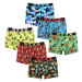 6PACK men's boxers Styx art sports rubber multicolored