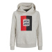 Jack&Jones Junior Mikina 12237105 Sivá Regular Fit