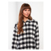 LC Waikiki Women's Plaid Long Sleeve Gabardine Oversize Shirt Jacket