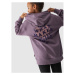 Dievčenská mikina s kapucňou 4F JUNIOR SWEATSHIRT-JWAW24TSWSF1218-51S-VIOLET