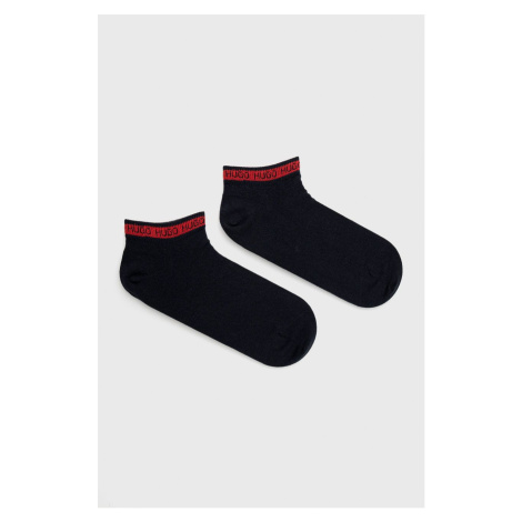 Ponožky HUGO (2-pak) pánske,tmavomodrá farba,50477874 Hugo Boss