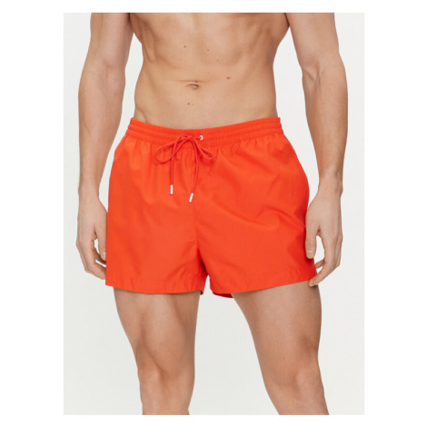 Calvin Klein Swimwear Plavecké šortky KM0KM00956 Oranžová Regular Fit