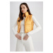 DEFACTO Slim Fit Stand Collar Crop Zippered Puffer Vest