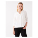 LC Waikiki Women's Shirt Collar Plain Blouse