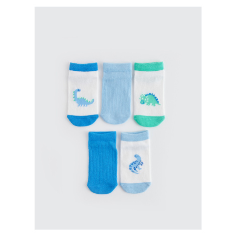 LC Waikiki Patterned Baby Boy Booties Socks 5 Pack