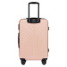 PÚDROVÁ 4DIELNA SADA ŠKRUPINOVÝCH KUFROV SWAN SN120-4, SET OF 4 SUITCASES (L, M, S, XS) WINGS AB