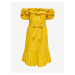 Žlté šaty s odhalenými ramenami Jacqueline de Yong Cuba