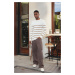 Trendyol Mink Casual Slim Slim Fit Crew Neck Striped Knitwear Sweater