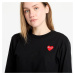 Tričko Comme des Garçons PLAY Long Sleeve Tee UNISEX Black XXS