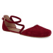 Barefoot dámske sandále Shapen - Orchid Bordeaux Suede N vínové