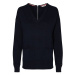 Tommy Hilfiger Sveter - NOLAA V-NK ZIP SWT LS modrý