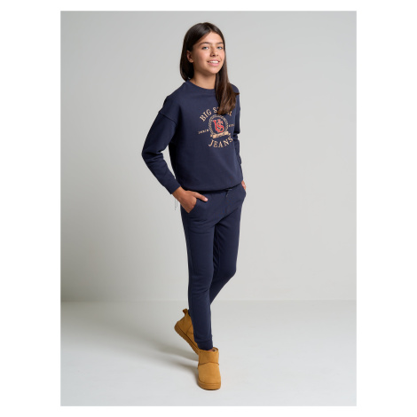 Big Star Kids's Trousers 190044-403 Navy Blue