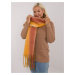 Wholesale Beige And Orange Long Women's Ombre Scarf With Fringe