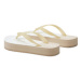 Calvin Klein Jeans Žabky Beach Sandal Flatform Monologo YW0YW01617 Écru