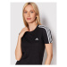 Adidas Tričko Loungewear Essentials 3-Stripes GL0784 Čierna Slim Fit