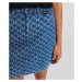 Sukňa Karl Lagerfeld Monogram Jcq Denim Skirt Monogram Denim