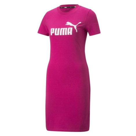 Puma ESS SLIM TEE DRESS Dámske šaty, ružová, veľkosť
