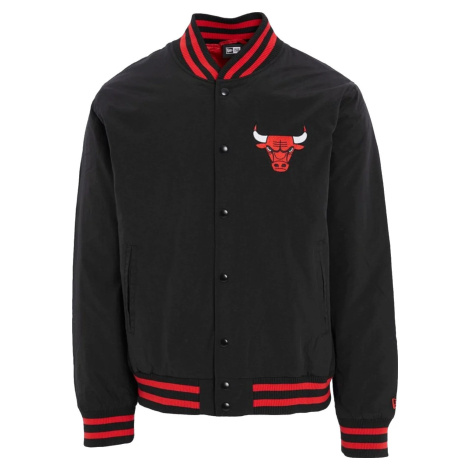 Čierny pánsky bomber New Era Team Logo Bomber Chicago Bulls Jacket 60284773