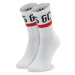 GCDS Ponožky Vysoké Unisex CC94M010024 Biela