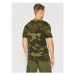 Alpha Industries Tričko Basic T Small Logo Camo 188505C Zelená Regular Fit