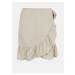 Beige wrap skirt with frills ONLY Olivia - Women