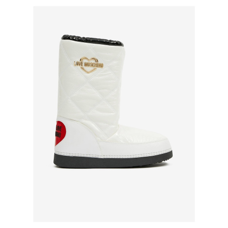Zimná obuv pre ženy Love Moschino - biela